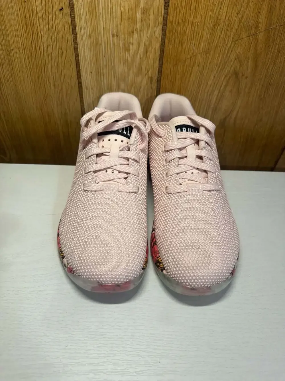 NOBULL Outwork Training Shoes Rose Butterfly Floral Print Women's Size 6